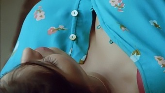 Aunty'S Seductive Skills Enticed Her Boyfriend With Her Breasts In A Brutal Video