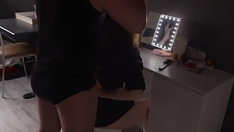 The Wife Gets Her Hair Colored And Then Gets A Blowjob From Her Husband In The Shower