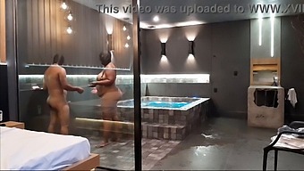 Amazing Sex In A Motel Shower