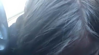 Teenage Brunette Gives A Blowjob To Her Best Friend On The Road